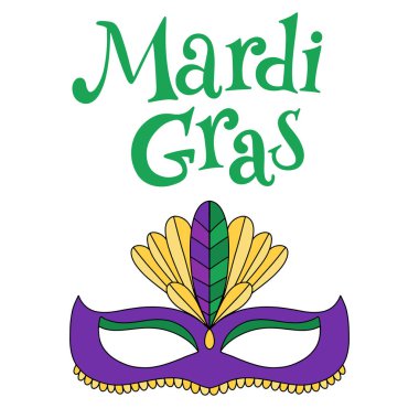 Vektör çizim eps10 Mardi gras Karnavalı için