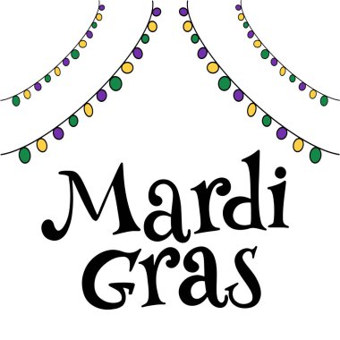 Vektör çizim eps10 Mardi gras Karnavalı için