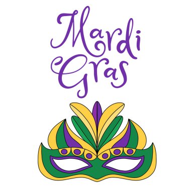 Vektör çizim eps10 Mardi gras Karnavalı için