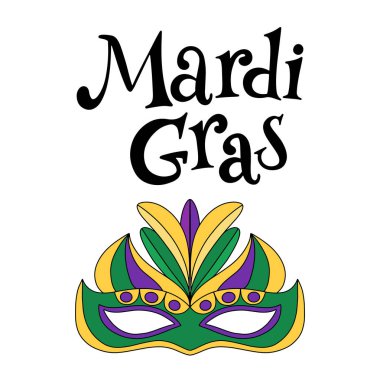 Vektör çizim eps10 Mardi gras Karnavalı için