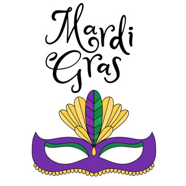 Vektör çizim eps10 Mardi gras Karnavalı için