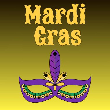 Vektör çizim eps10 Mardi gras Karnavalı için
