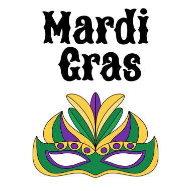 Vektör çizim eps10 Mardi gras Karnavalı için