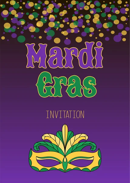 Wektor ilustracja eps10 karnawał Mardi gras — Wektor stockowy