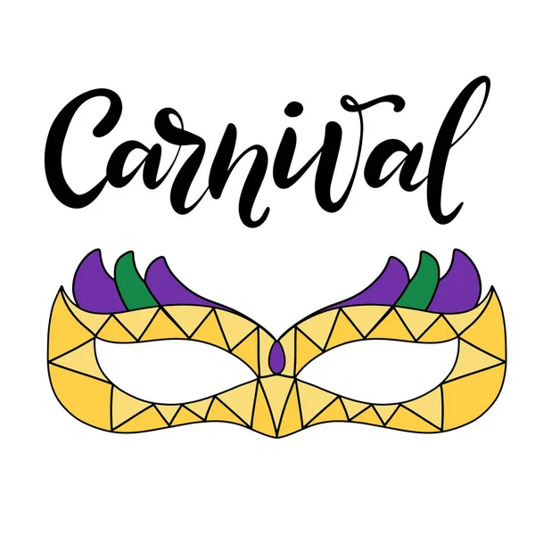 Ilustración vectorial eps10 para carnaval de Mardi gras — Vector de stock
