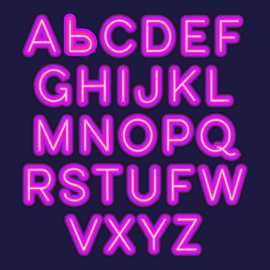 Neon alfabe işareti