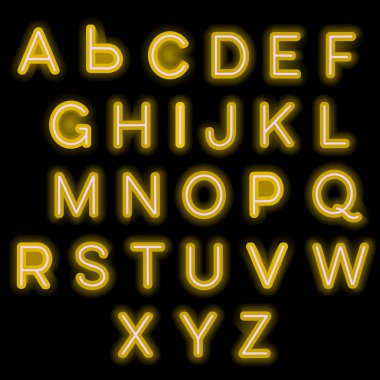 Neon alfabe işareti