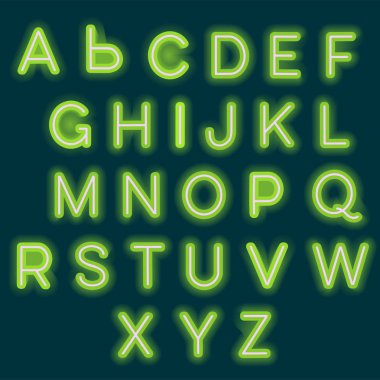 Neon alfabe işareti