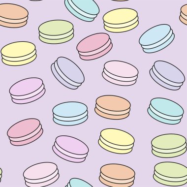 Acıbadem kurabiyesi vektör çizim yazı ile