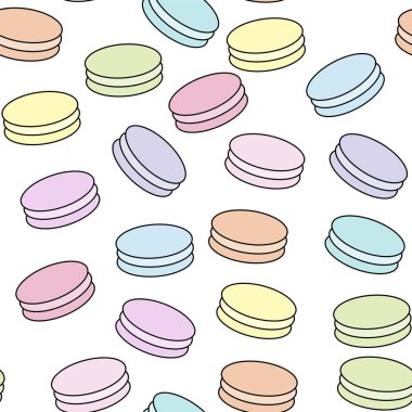 Acıbadem kurabiyesi vektör çizim yazı ile