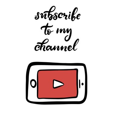 Youtube kanal simgeler kümesi yazı