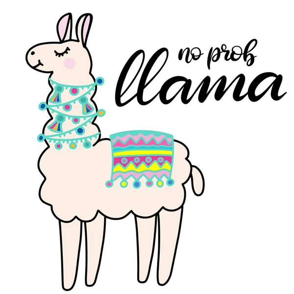 Llama bokstäver vektorillustration — Stock vektor