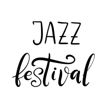 Müzik festivali yazı vektör illüstrasyon
