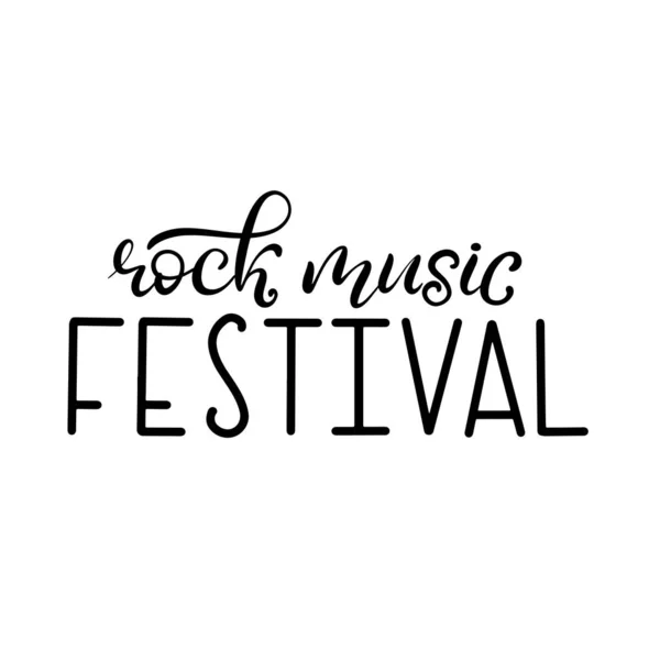 Musikfestival bokstäver vektor illustration — Stock vektor