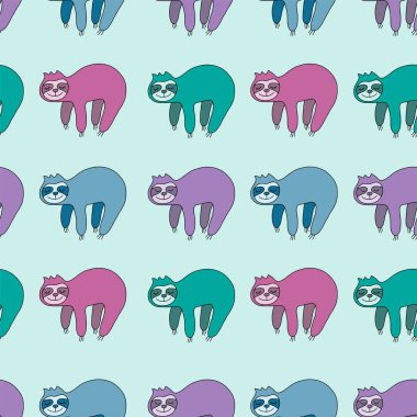 Yavaş sorunsuz desen vektör illüstrasyon.