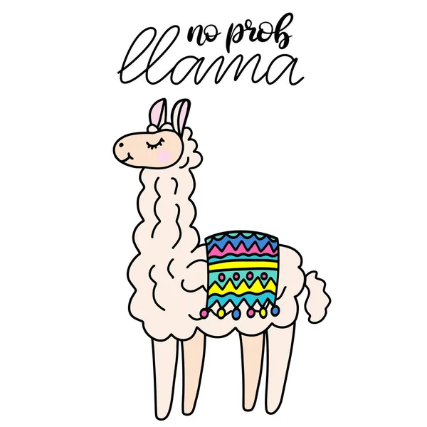 Llama bokstäver vektorillustration — Stock vektor