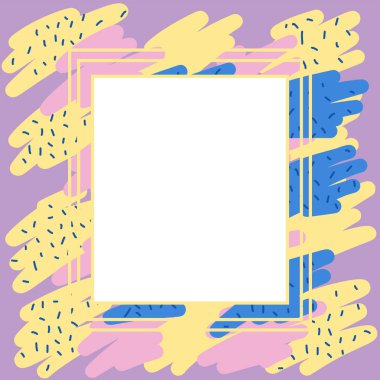 Soyut şekilli Memphis arka planı