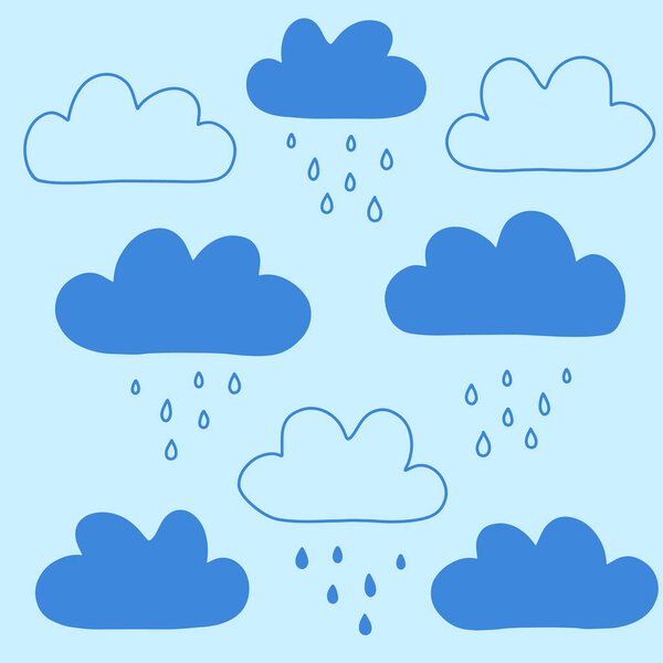 Фон с абстрактными формами облаков
