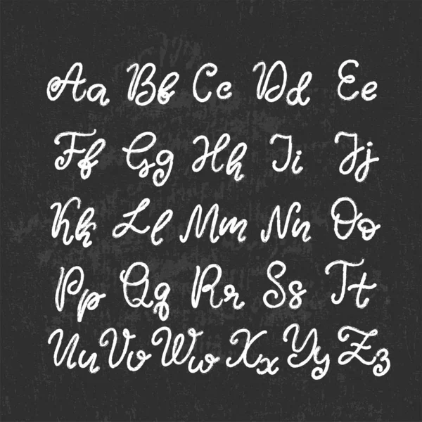 Handgezeichnete Schrift, Alphabet — Stockvektor