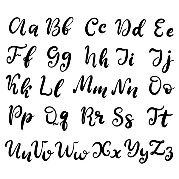 Handgezeichnete Schrift, Alphabet — Stockvektor