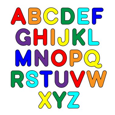 Elle çizilmiş yazı tipi, alfabe