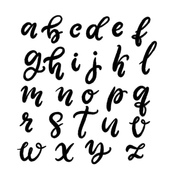 Handgezeichnete Schrift, Alphabet — Stockvektor