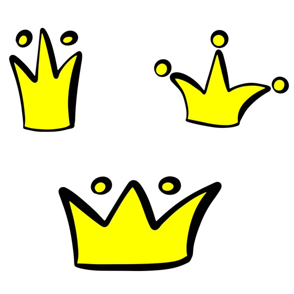 Kleine prinses kroon vector illustratie — Stockvector