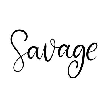 Siyah ve beyaz harfli vektör çizimi.