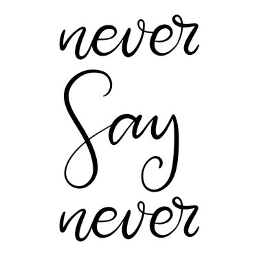 Siyah ve beyaz harfli vektör çizimi.