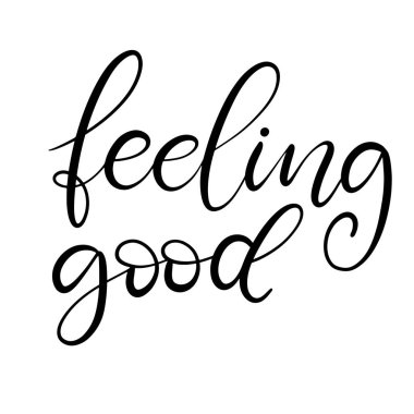 Siyah ve beyaz harfli vektör çizimi.