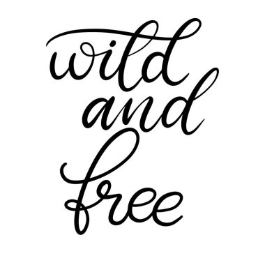 Siyah ve beyaz harfli vektör çizimi.