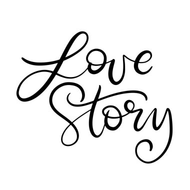 Siyah ve beyaz harfli vektör çizimi.