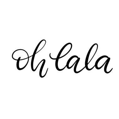 Siyah ve beyaz harfli vektör çizimi.