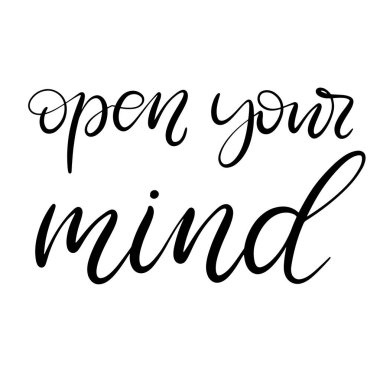 Siyah ve beyaz harfli vektör çizimi.