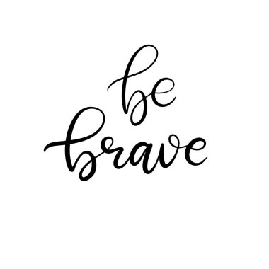 Siyah ve beyaz harfli vektör çizimi.