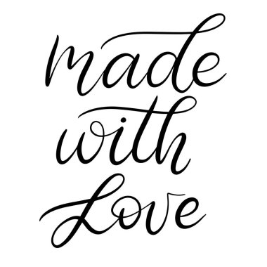 Siyah ve beyaz harfli vektör çizimi.