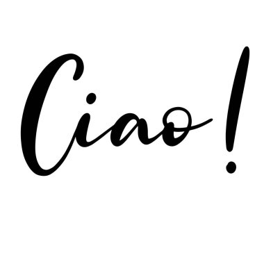 Siyah ve beyaz harfli vektör çizimi.