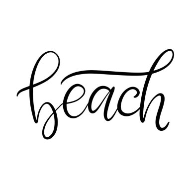 Siyah ve beyaz harfli vektör çizimi.