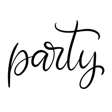 Siyah ve beyaz harfli vektör çizimi.