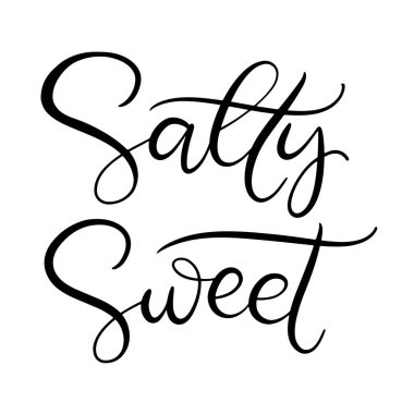 Siyah ve beyaz harfli vektör çizimi.