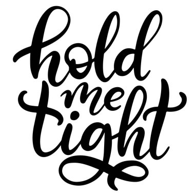 Siyah ve beyaz harfli vektör çizimi.