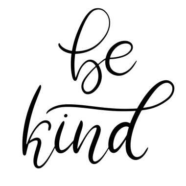 Siyah ve beyaz harfli vektör çizimi.