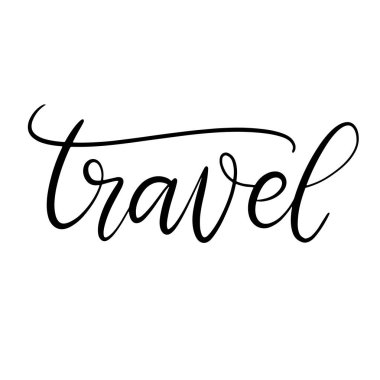 Siyah ve beyaz harfli vektör çizimi.