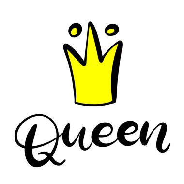 Siyah ve beyaz harfli vektör çizimi.