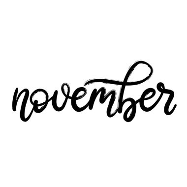 Takvim için ayın el yazısı adı