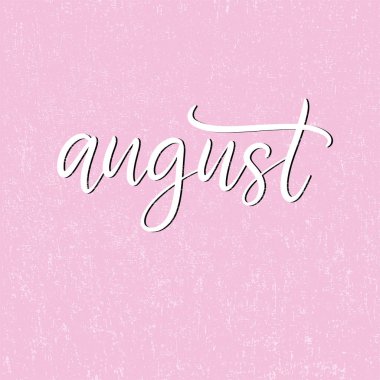 Takvim için ayın el yazısı adı