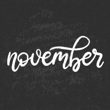 Takvim için ayın el yazısı adı