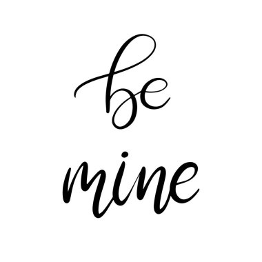 Siyah ve beyaz harfli vektör çizimi