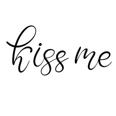 Siyah ve beyaz harfli vektör çizimi