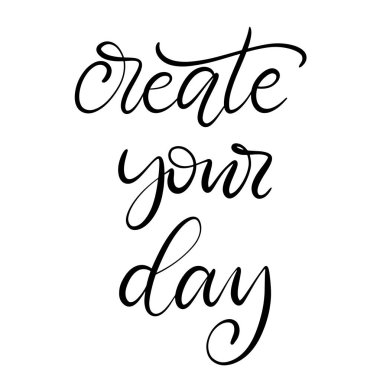 Siyah ve beyaz harfli vektör çizimi